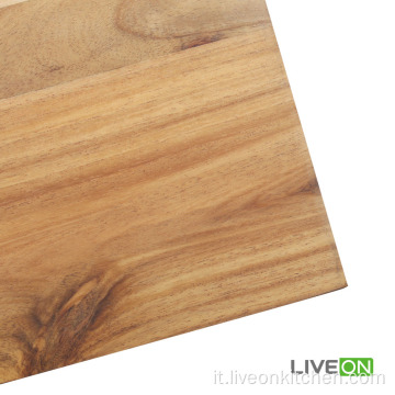 Tavola di legno di acacia in legno massello di colore naturale